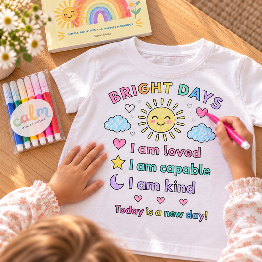 Color Your Own Kids Affirmation Tee